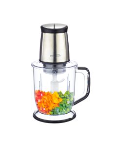 Brentwood 300 Watt 4 Blade 6.5 Cups Food Processor in Stainless Steel